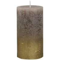 Stompkaars faded goud d7h13cm taupe