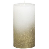 Stompkaars faded goud d7h13cm wit