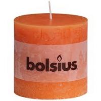 Stompkaars rustiek d10h10cm oranje