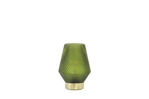 Tafellamp d12h17cm glas groen - afbeelding 1