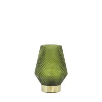 Tafellamp d12h17cm glas groen - afbeelding 1