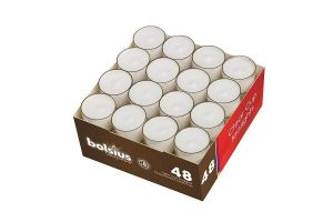 Theelicht 8u wit 48st