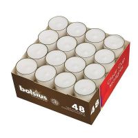 Theelicht 8u wit 48st