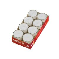 Theelicht maxi licht 9u wit 16st
