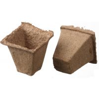 Turfpot h 6 x 6 x 6cm set 16 stuks