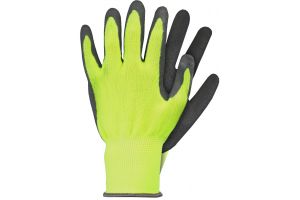 Werkhandschoenenlatex geel xl