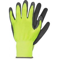 Werkhandschoenenlatex geel xl