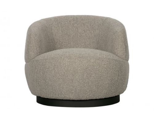 Woolly draaifauteuil bouclÉ naturel gemeleerd